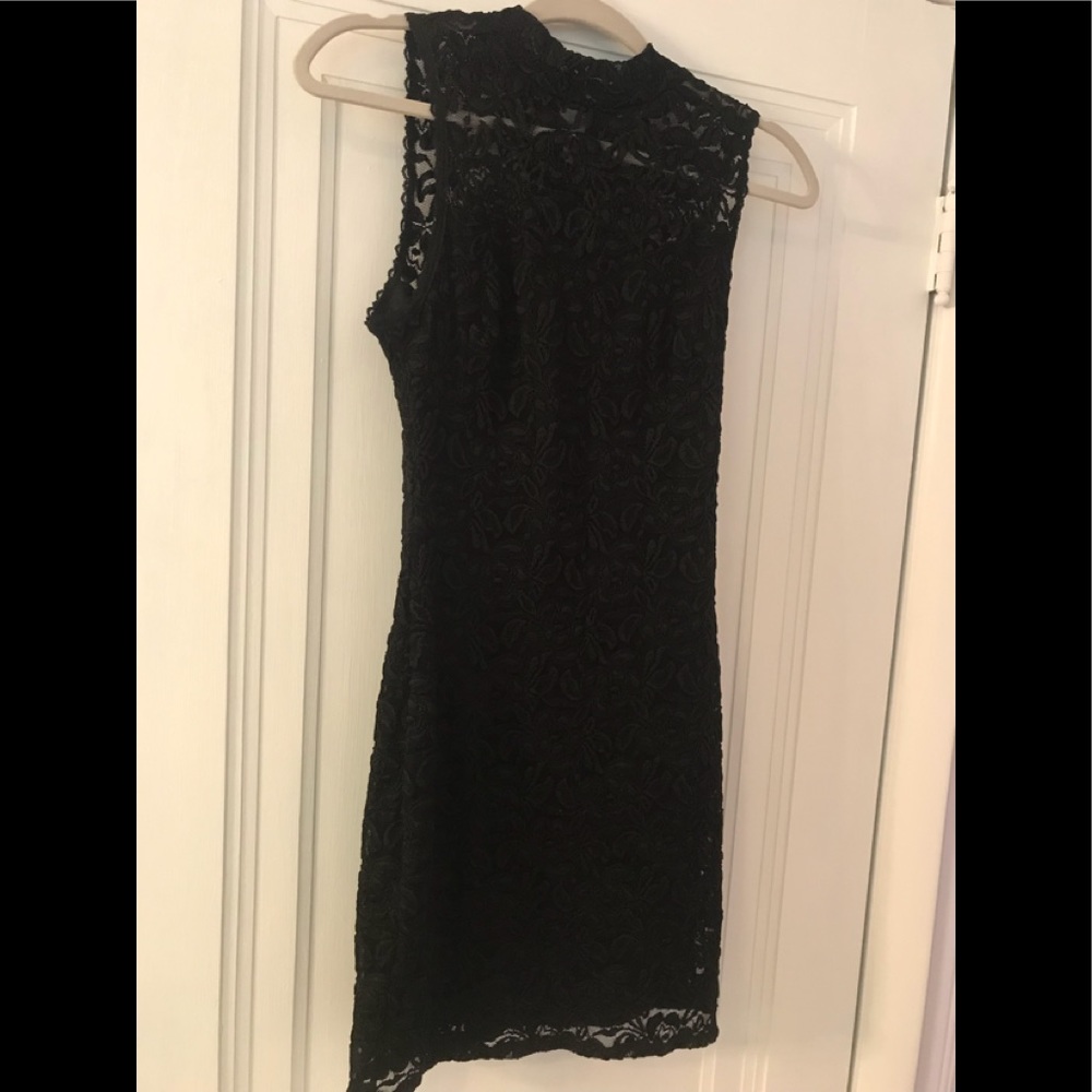 Black lace dress